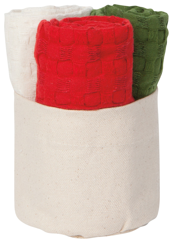 Danica Now Designs Mercantile Dishcloths Set of 3, Holiday