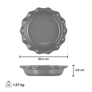 Le Creuset Heritage Pie Dish, White