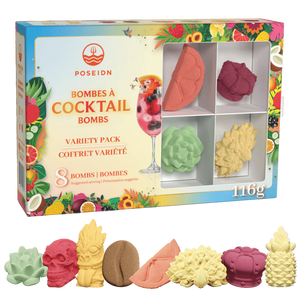 Poseidn Cocktail Bomb Set of 8, Variety Pack