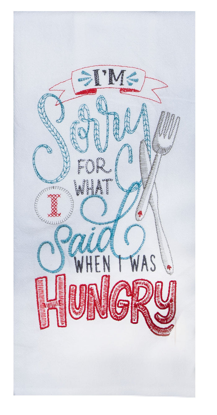 Kay Dee Flour Sack Tea Towel, Snarkasms Hungry