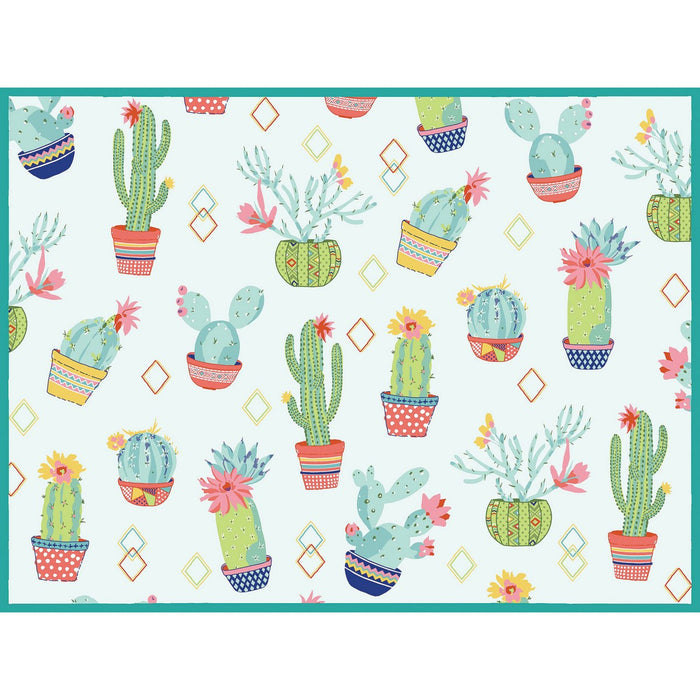 Kay Dee Dish Drying Mat, Cactus Garden