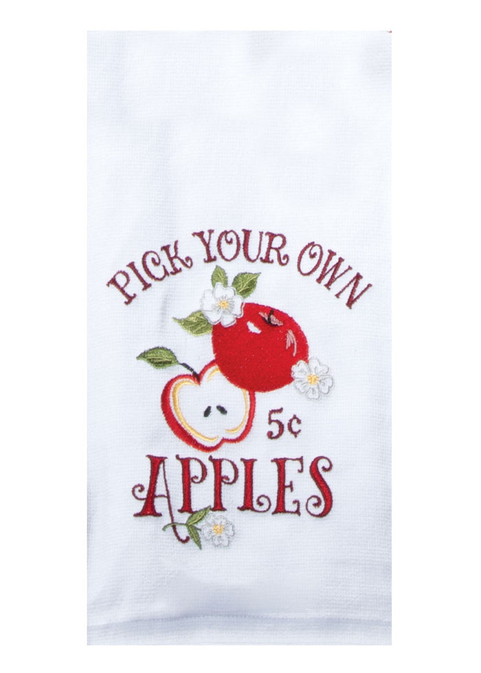 Kay Dee Dual Purpose Terry Tea Towel, Apple Orchard Pick Your Own