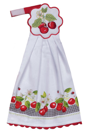 Kay Dee Hang Up Tea Towel, Sweet Cherry