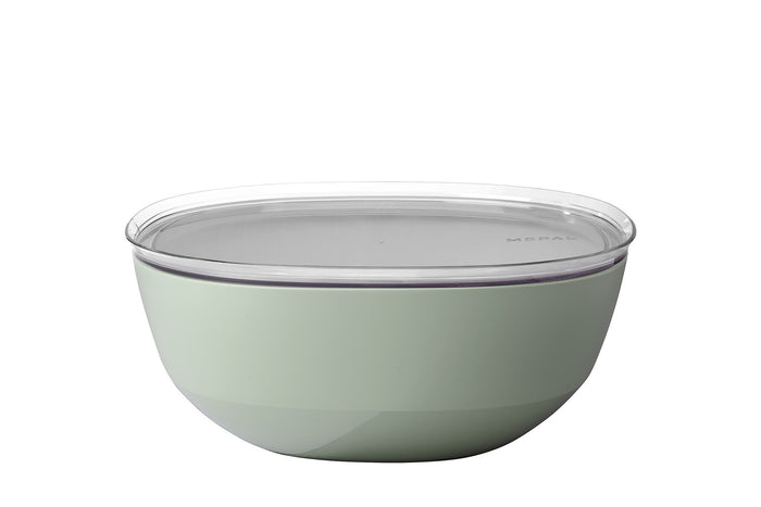 Mepal SILUETA Serving Bowl with Lid 5L, Nordic Sage