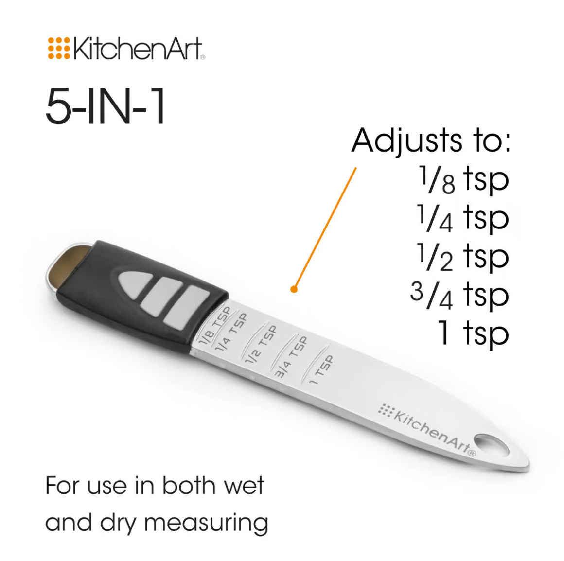 KitchenArt Pro Adjust-A-Tablespoon | Silver