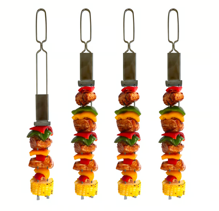 Fox Run Stainless Steel Slider Skewers Set of 4