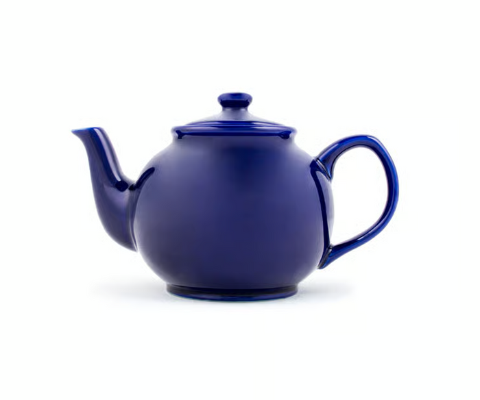 Fox Run Earthenware Teapot 6-Cup, Blue