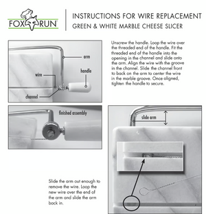 Fox Run Replacement Cheese Wires Set of 5