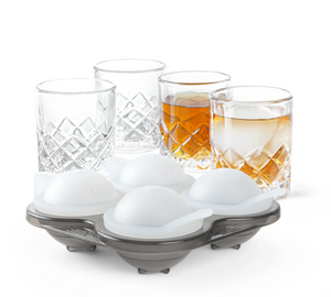 Final Touch Yarai Shiver Ice Ball Shots Set with 4 Glasses