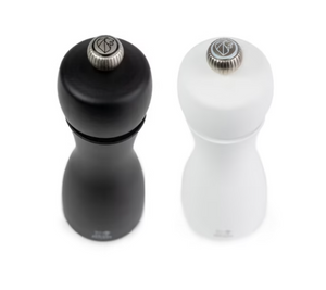 Peugeot Tahiti Manual Salt & Pepper Mill Duo 15cm, Black & White