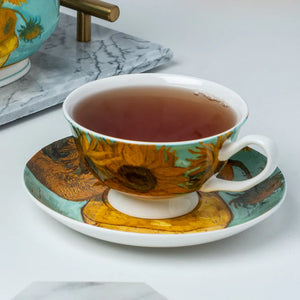 McIntosh Tea Cup & Saucer, Van Gogh Sunflowers