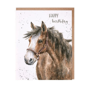 Wrendale Designs Greeting Card, 'Birthday Spirit' Horse