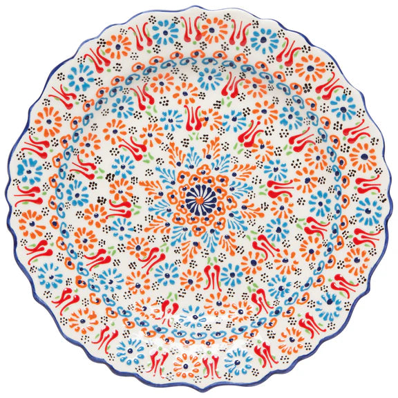 Danica Heirloom Evani Large Plate 12 Inch, Multi White