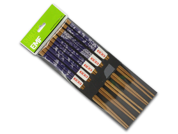 EMF Chopstick Set of 5 Pairs, Blue Crane