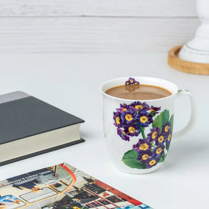 McIntosh Java Mug, Botanical Flowers Purple Primrose