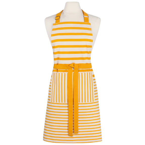 Danica Now Designs Apron Adult Chef, Awning Stripe Ochre