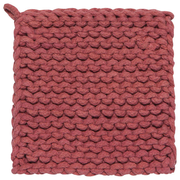 Danica Heirloom Knit Pot Holder, Canyon Rose