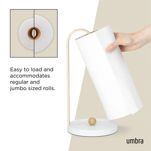 Umbra Bellwood Paper Towel Holder, White