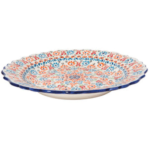 Danica Heirloom Evani Large Plate 12 Inch, Multi White