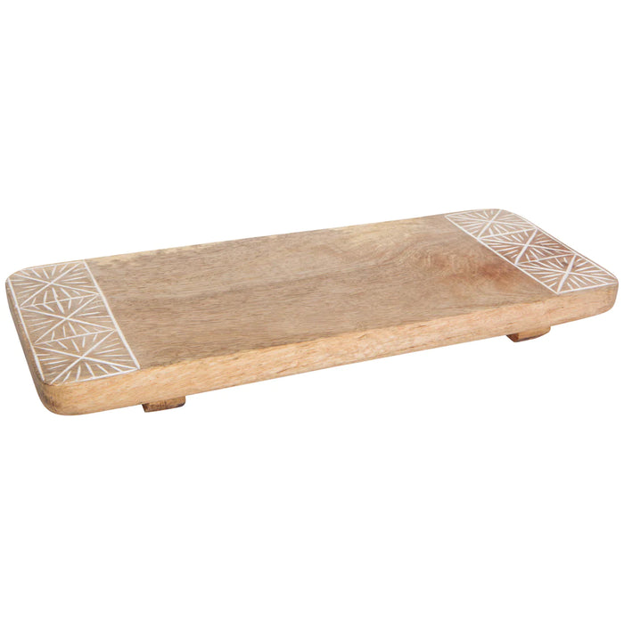 Danica Heirloom Rectangular Tray 14 x 6 Inch, Nosh Mango Wood