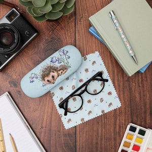 Wrendale Designs Eye Glass Case, 'Love and Hedgehugs' Hedgehog