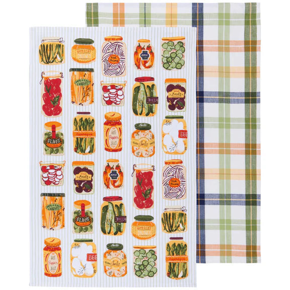 Danica Now Designs Tea Towel Set of 2, Pickling