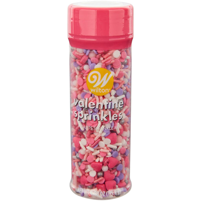 Wilton Purple & Pink Hearts Valentine Sprinkles