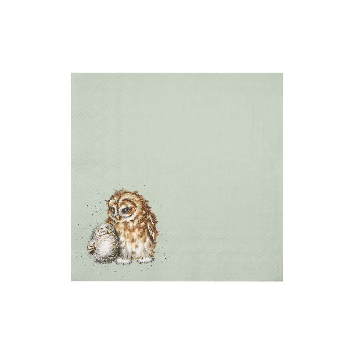 Wrendale Designs Cocktail Paper Napkin, 'Owl Together' Owl