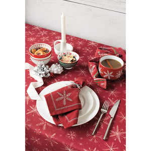 Danica Now Designs Cloth Napkins Set of 4, Snowflakes