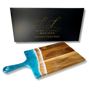 Lynn & Liana Designs Large Acacia Cheese Board, Ocean Vibes