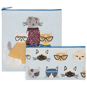 Danica Jubilee Snack Bags Set of 2, Feline Fine