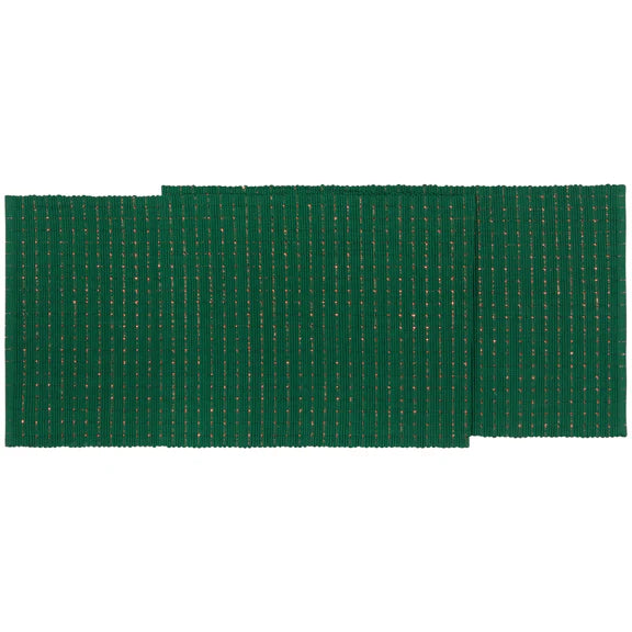 Danica Now Designs Table Runner 72 Inch, Green Copper Ribbed