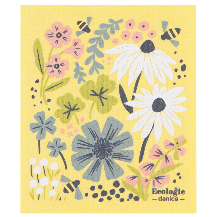 Danica Ecologie Swedish Dishcloth, Bees & Bloom