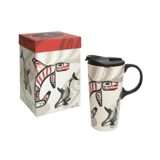 Native Northwest 'Perfect Mug' Travel Mug 17oz, Whale