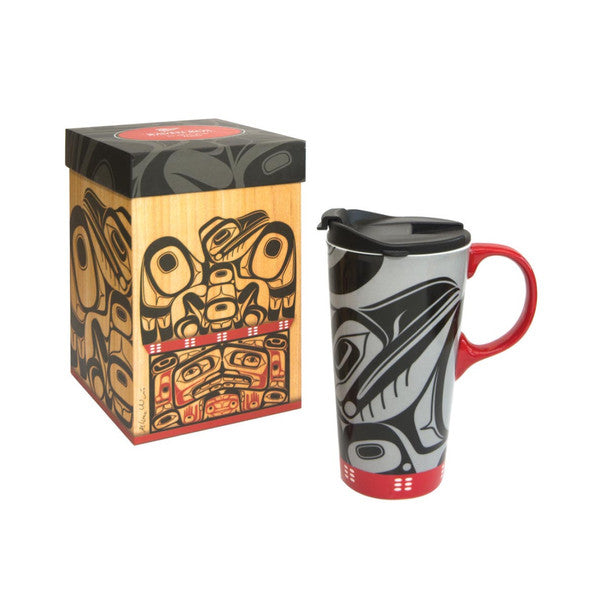 Native Northwest 'Perfect Mug' Travel Mug 17oz, Raven Box