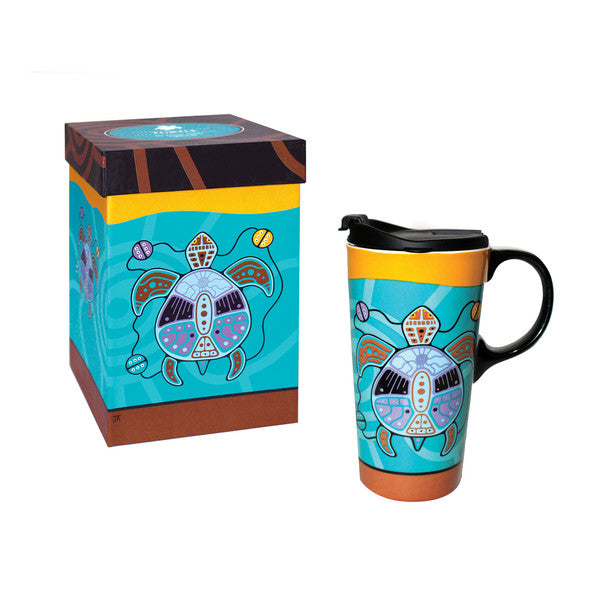 Native Northwest 'Perfect Mug' Travel Mug 17oz, Turtle