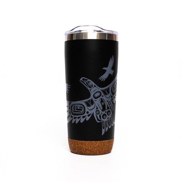 Native Northwest Cork Base Travel Mug 20oz, Soaring Eagle