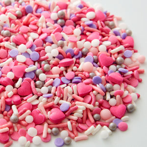 Wilton Purple & Pink Hearts Valentine Sprinkles