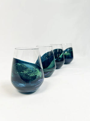 Lynn & Liana Designs Resin Wine Glass, Northern Lights