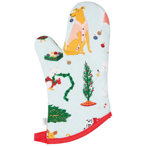 Danica Jubilee Oven Mitt Set of 2, Holiday Hounds