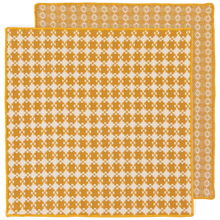 Danica Heirloom Woven Dishcloth Set of 2, Ochre