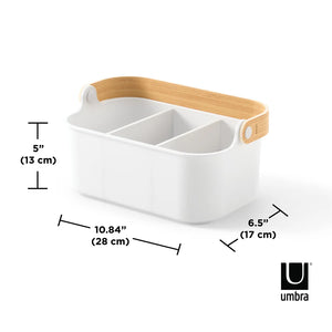 Umbra Bellwood Storage Bin, White