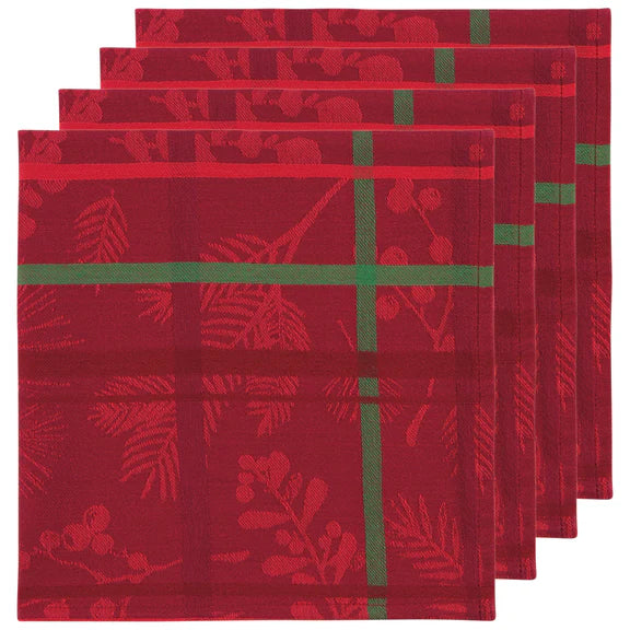 Danica Now Designs Jacquard Cloth Napkins Set of 4, Winterberry