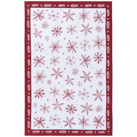 Danica Now Designs Tea Towel, Snowflakes