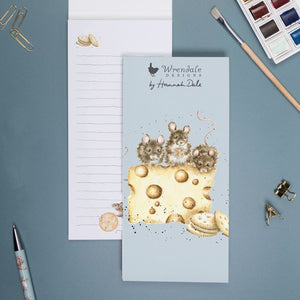 Wrendale Designs Notepad, 'Crackers about Cheese' Mouse