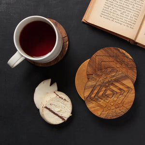 Danica Studio Facet Geo Coasters Set of 4