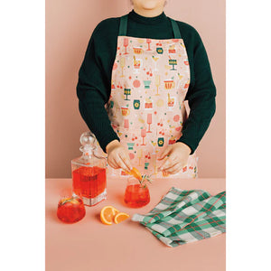 Danica Jubilee Apron Adult Chef & Tea Towel Set, Holiday Spirits