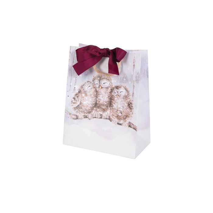 Wrendale Designs Gift Bag, 'Three Wise Men' Owls