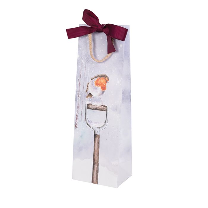 Wrendale Designs Bottle Bag, 'A Little Red Robin'