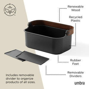 Umbra Bellwood Storage Bin, Black